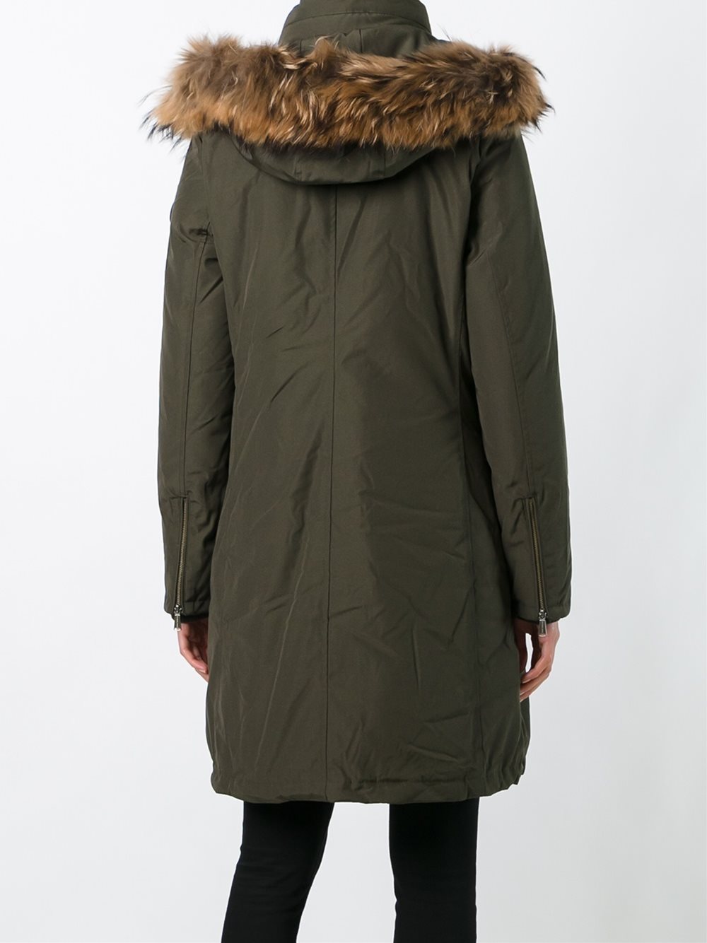 hooded parka coat