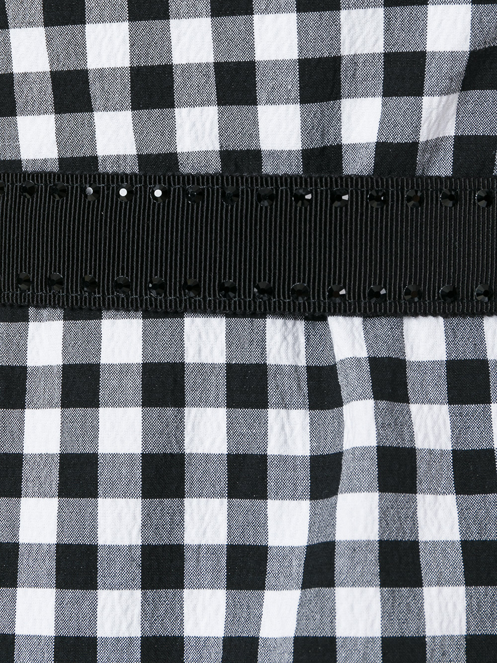 checked flared dress