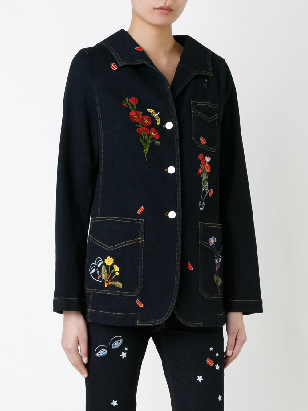 embroidered denim jacket 