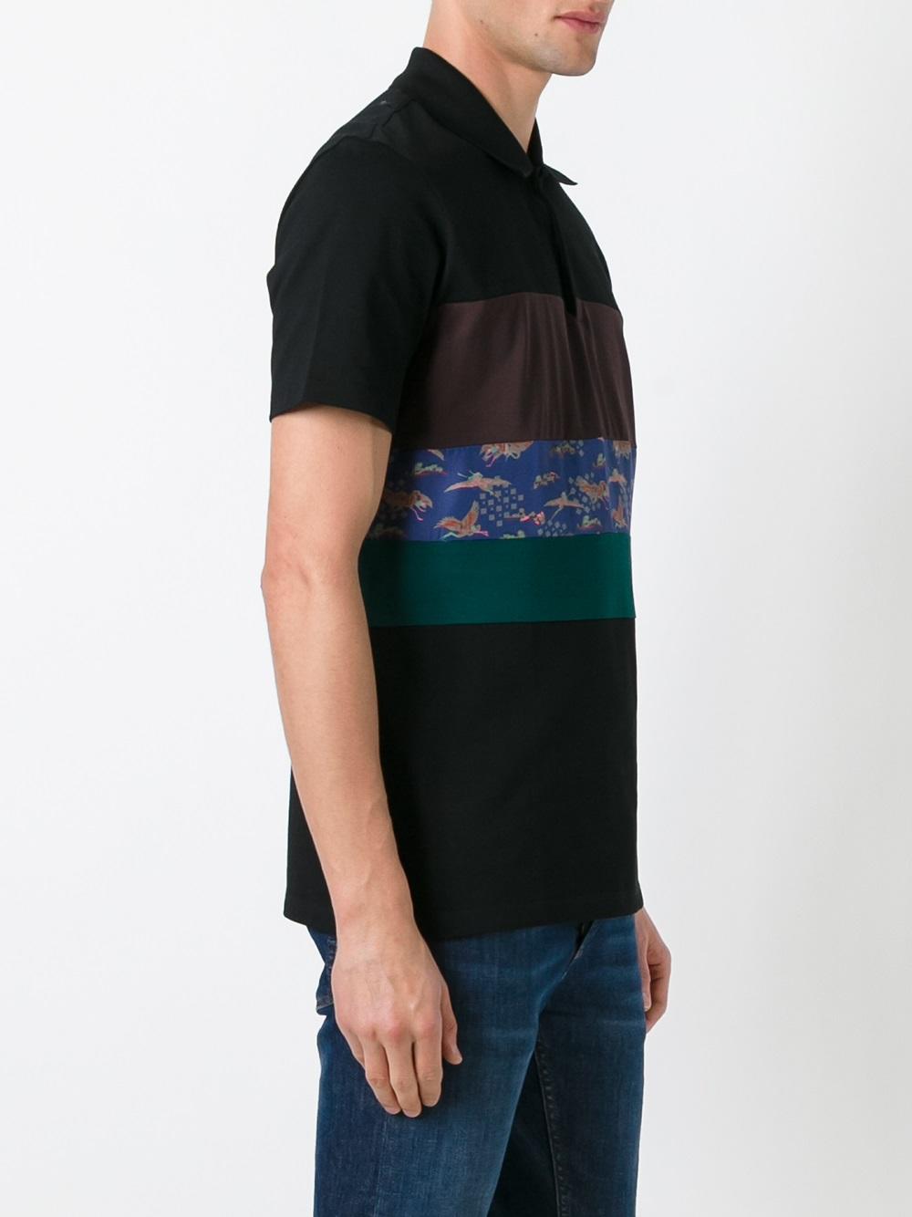 animal stripe polo shirt