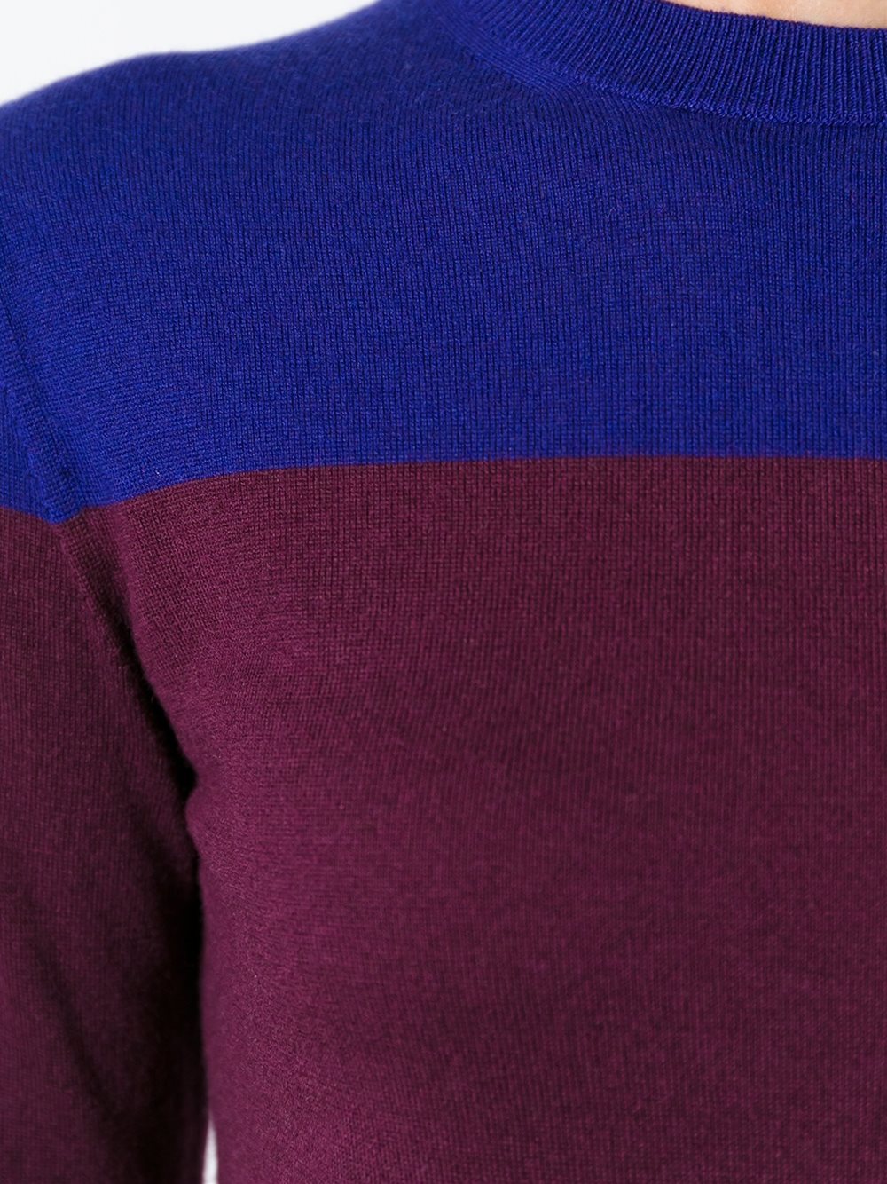 colour block knit top