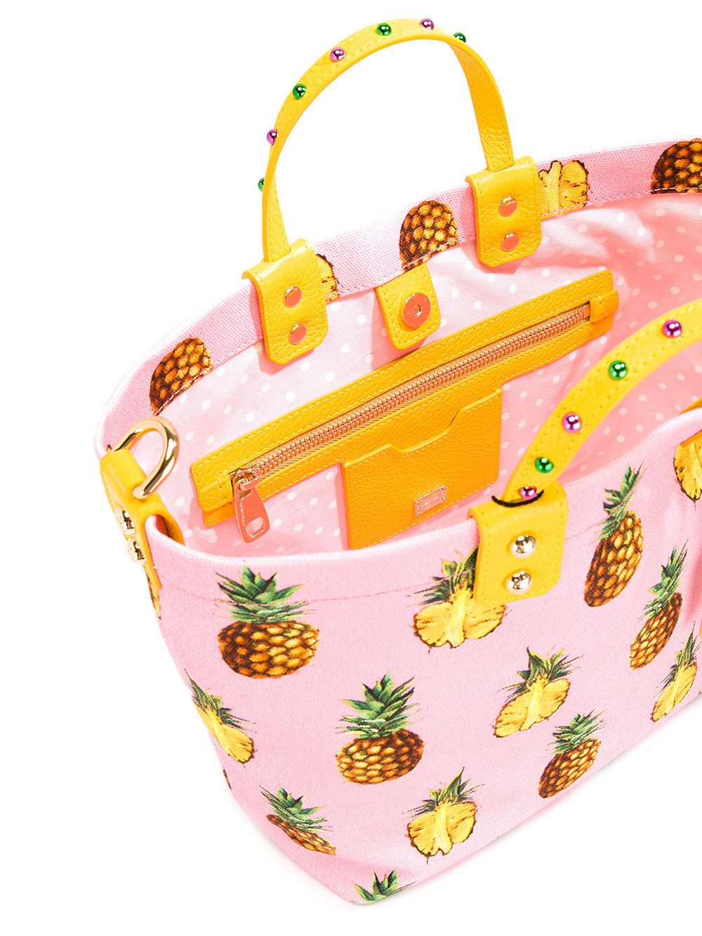pineapple print tote