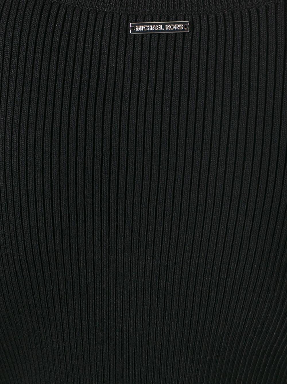 ribbed bell sleeve jumper
