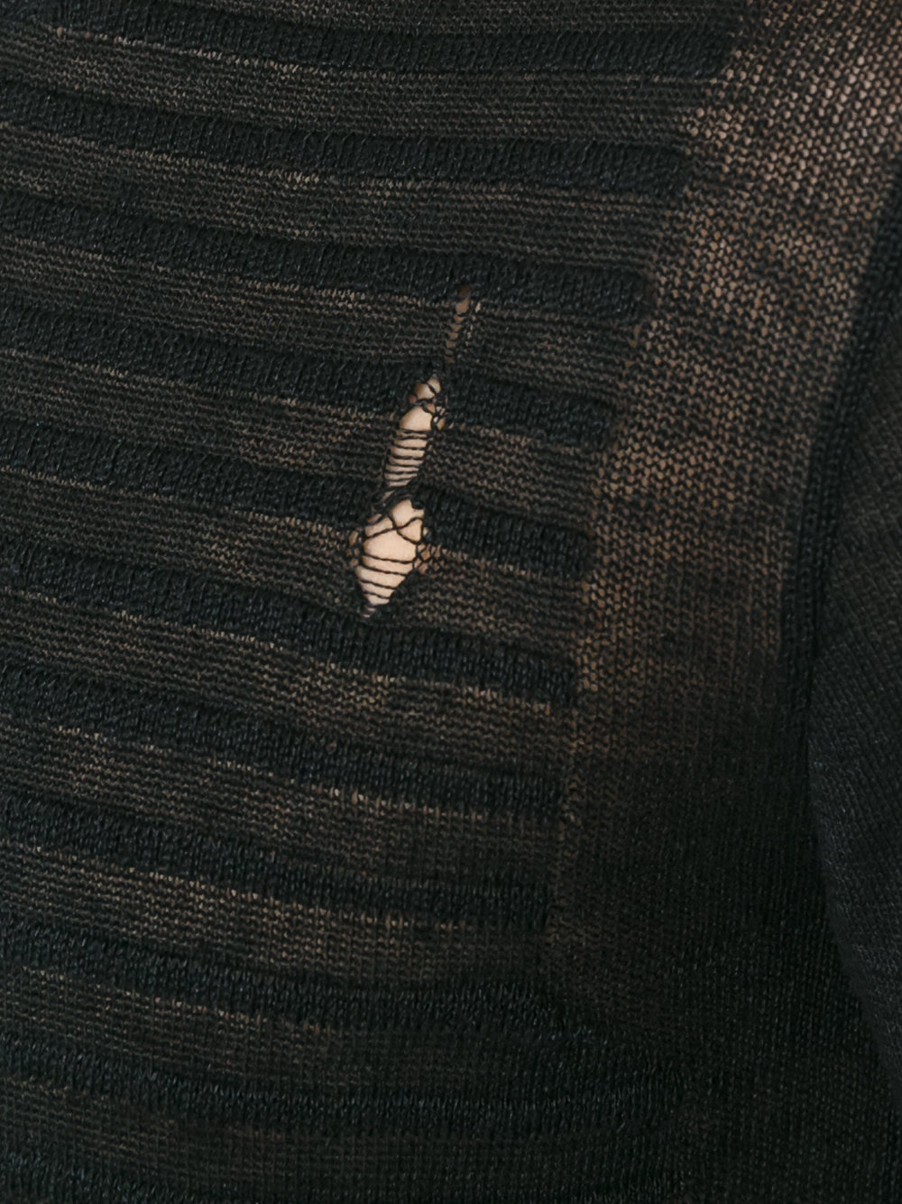 embossed striped jumper