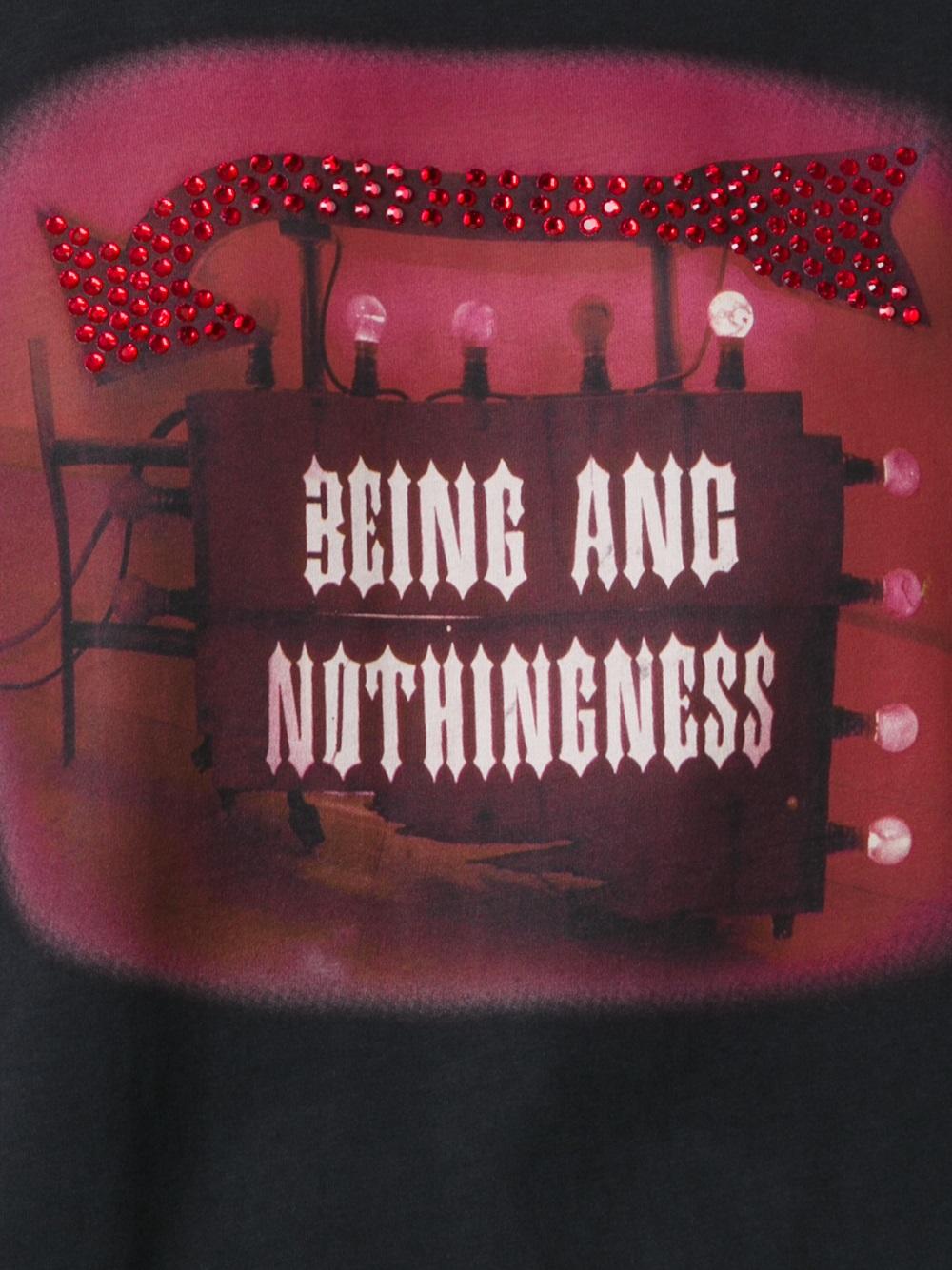 'nothingness' print T-shirt