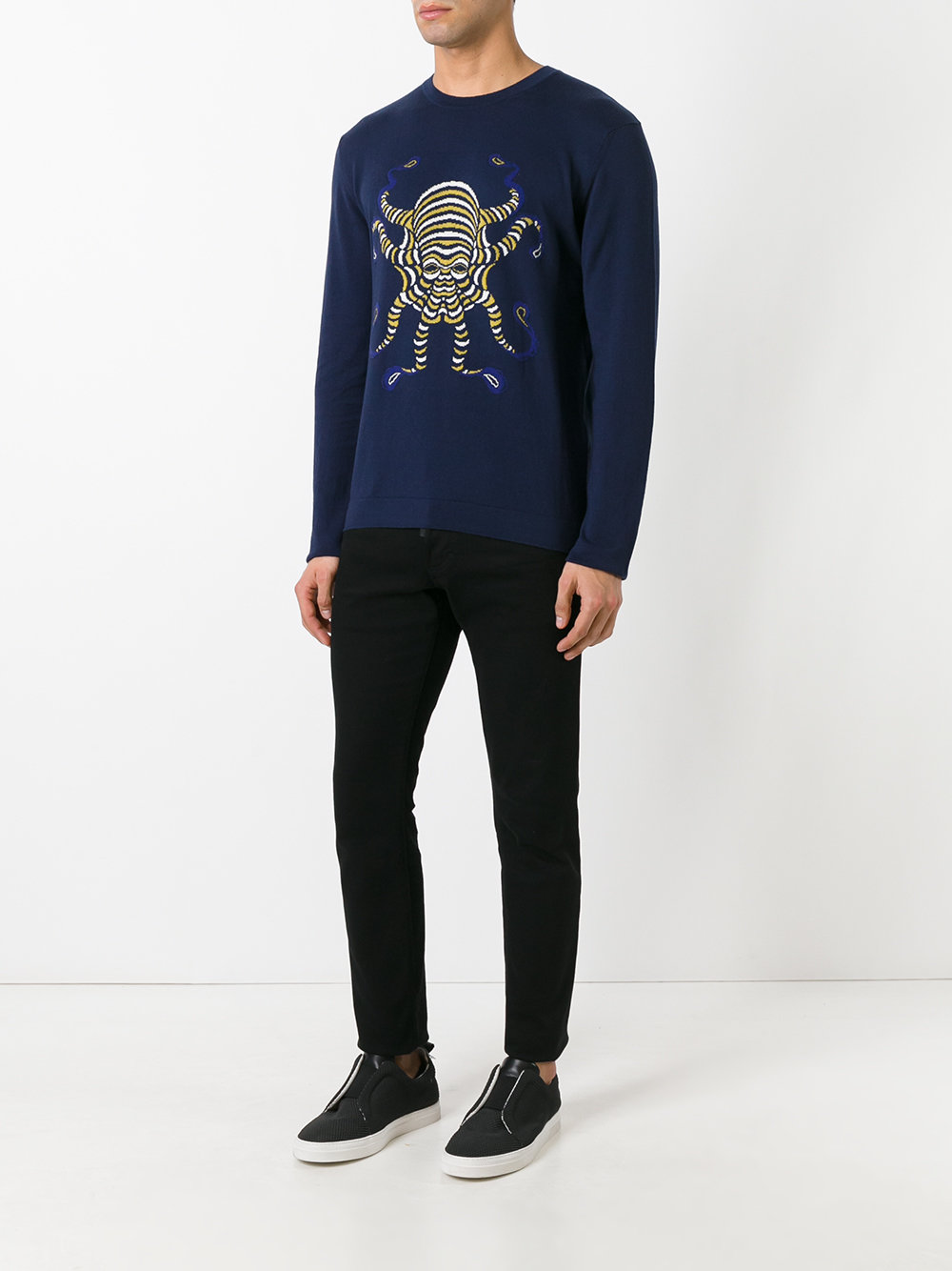 octopus motif sweatshirt