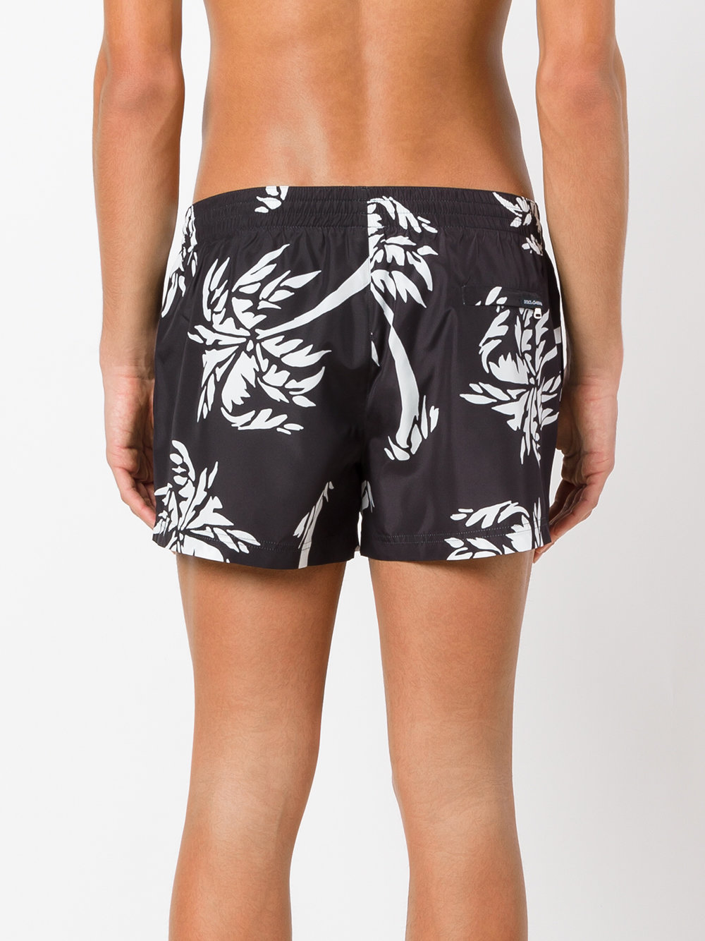 palm print swim shorts