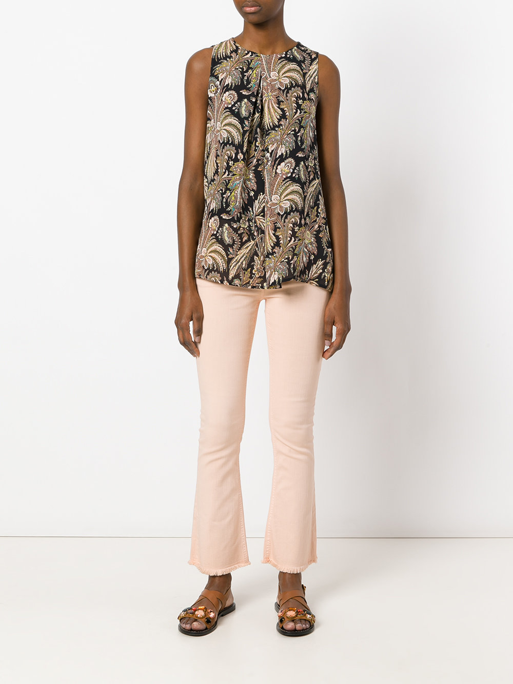 floral print top
