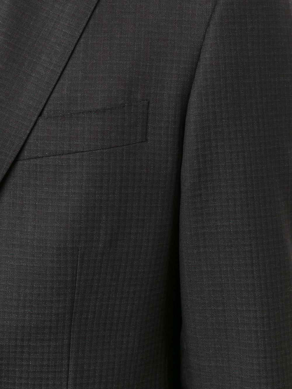 light checked two-piece suit