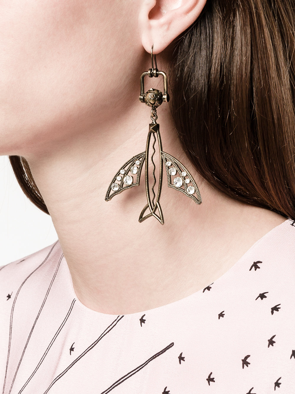 Valentino Garavani flying fish earrings