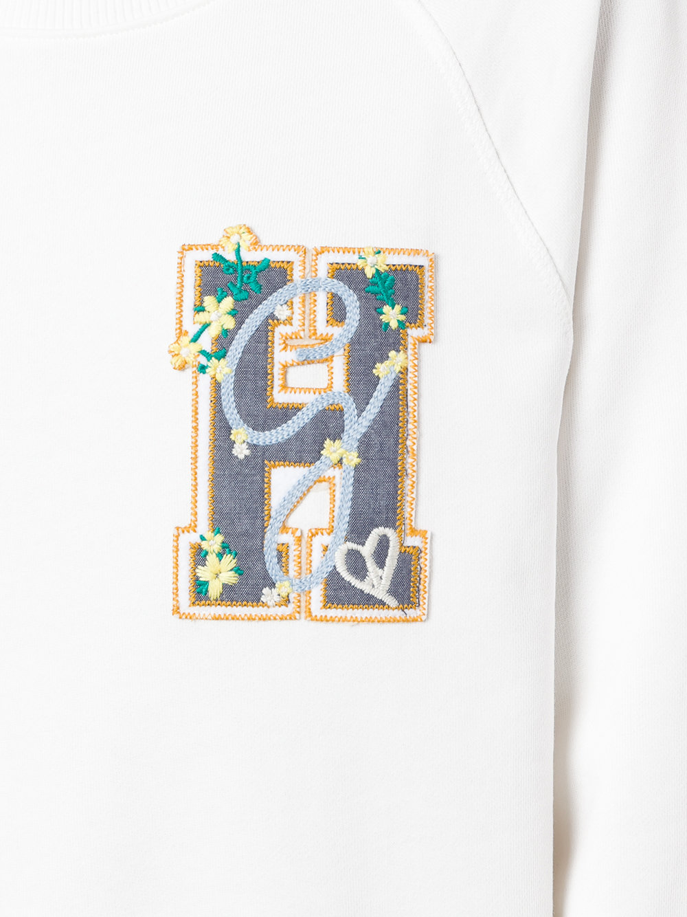 appliqué H sweatshirt