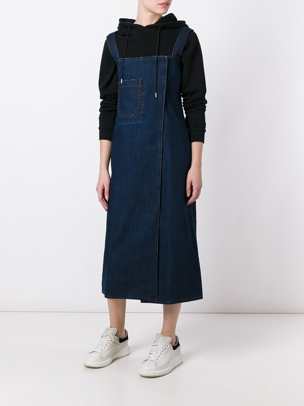 'Wrap' denim dress