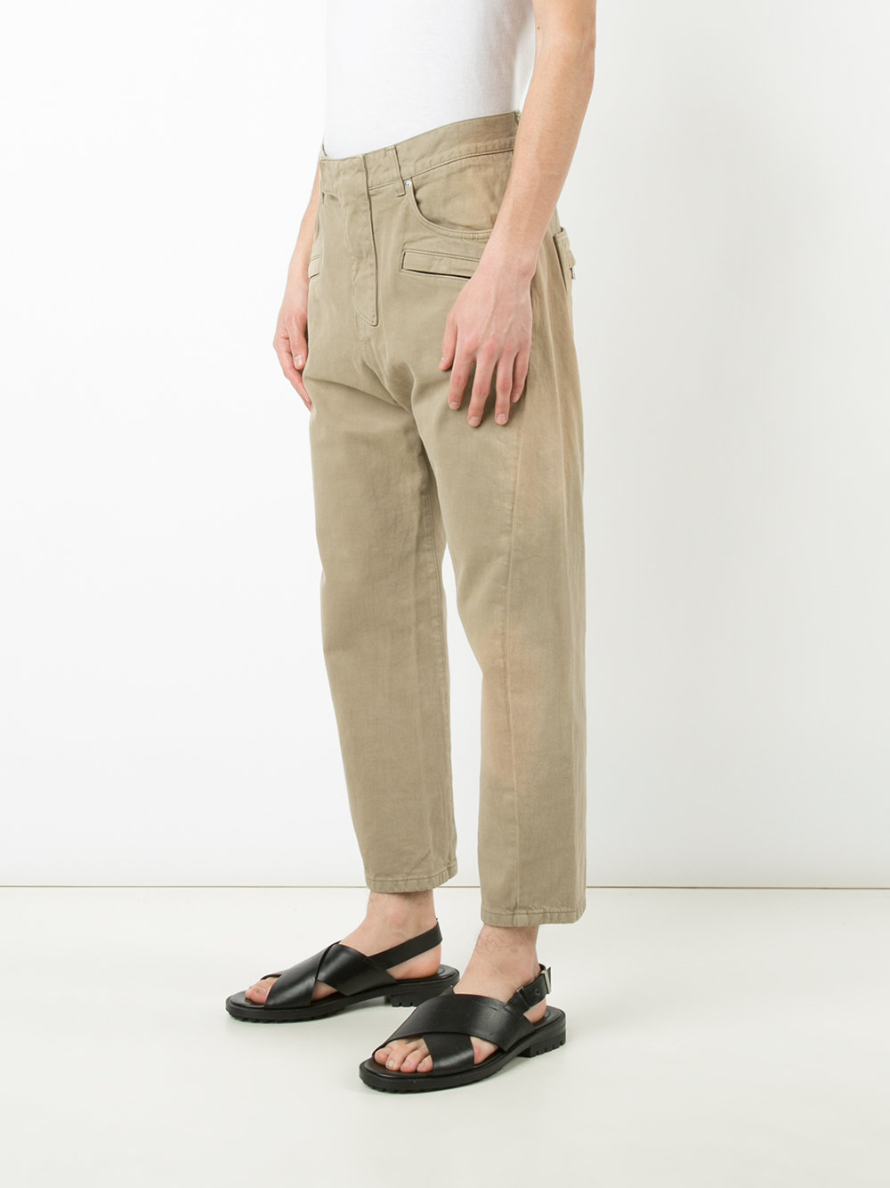 biker fly baggy trousers