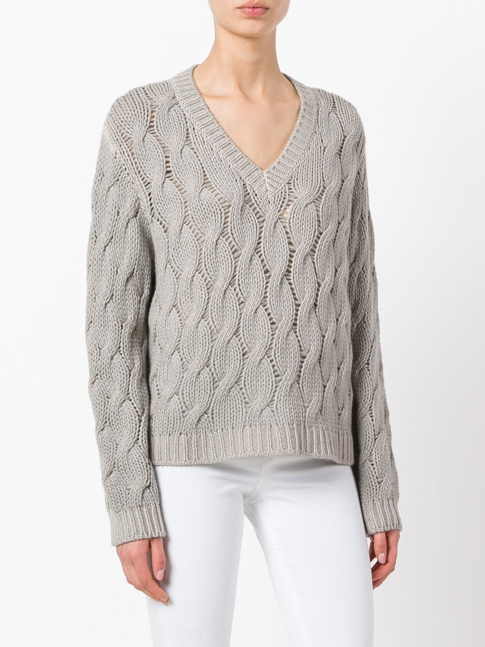 cable knit jumper