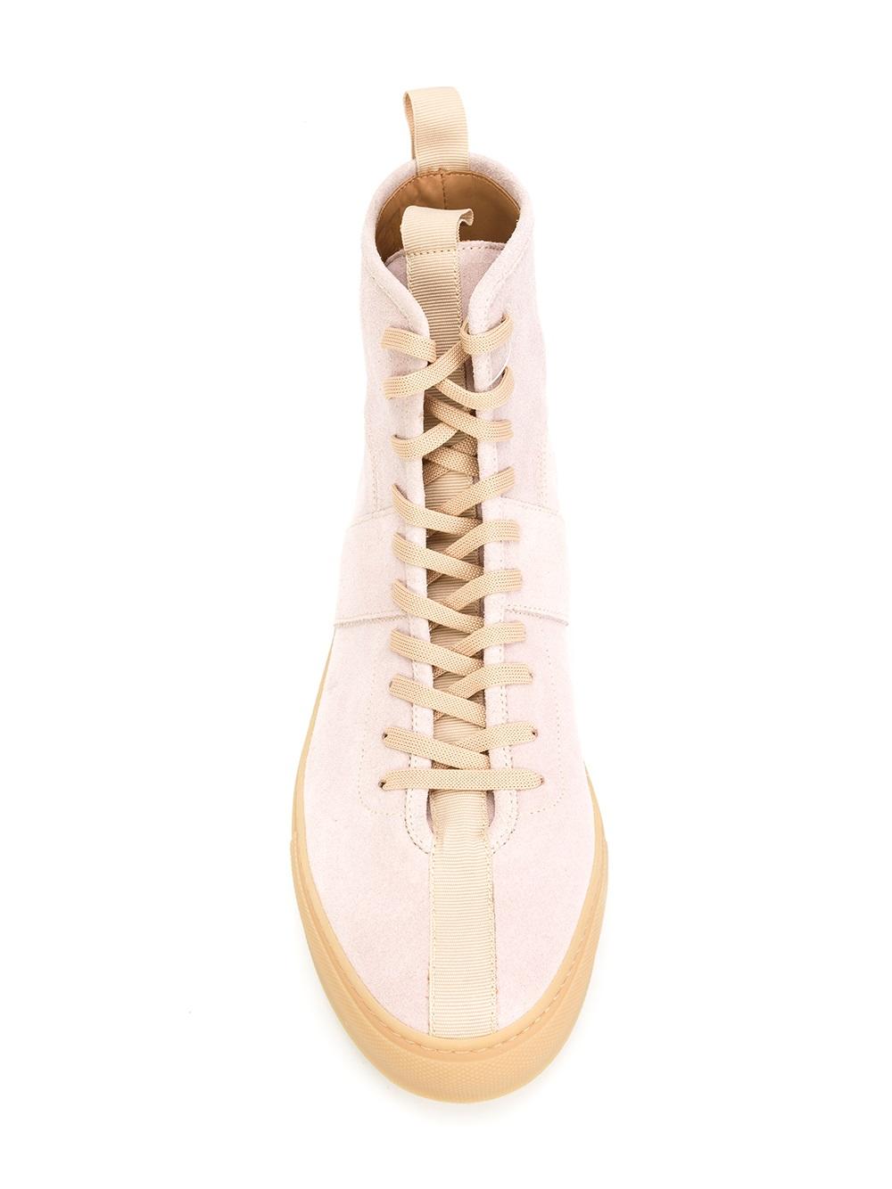 lace-up hi-top sneakers