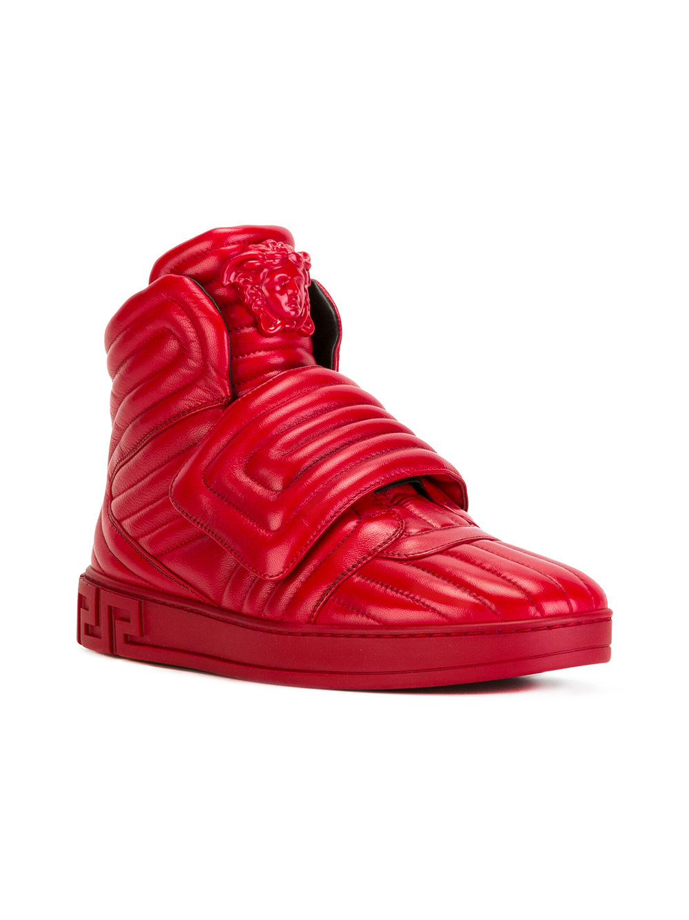 quilted Medusa head high-tops