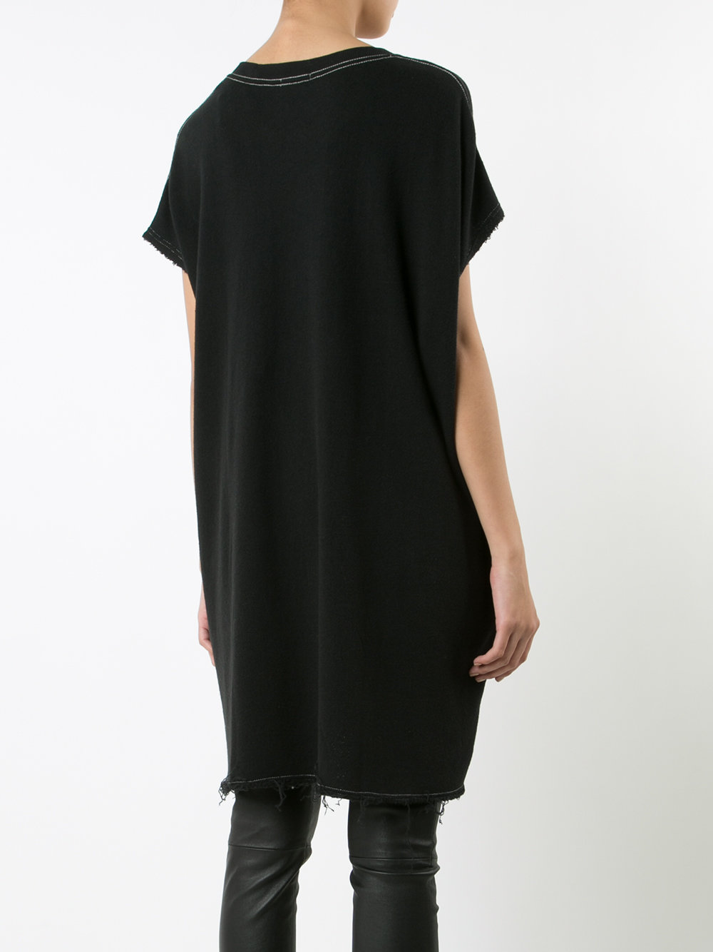 oversized cut-off T-shirt dress