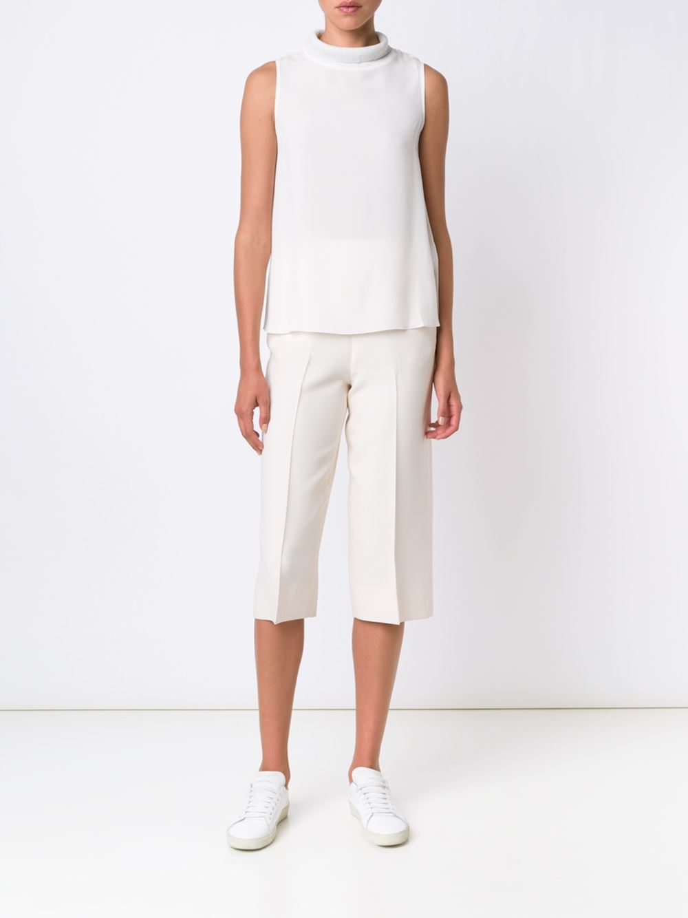 roll neck tank top