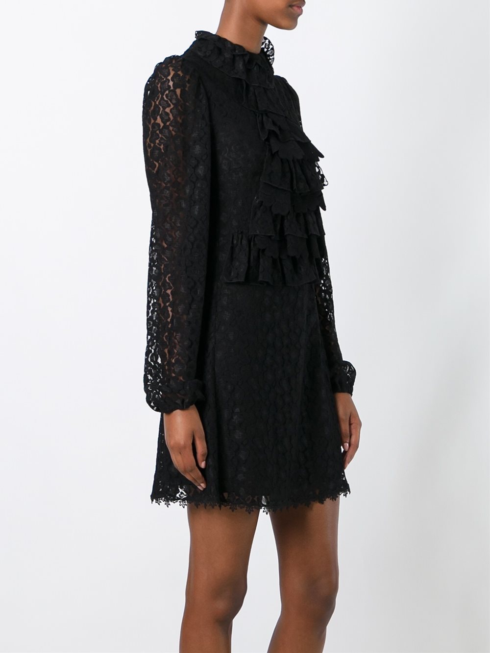 lace overlay dress