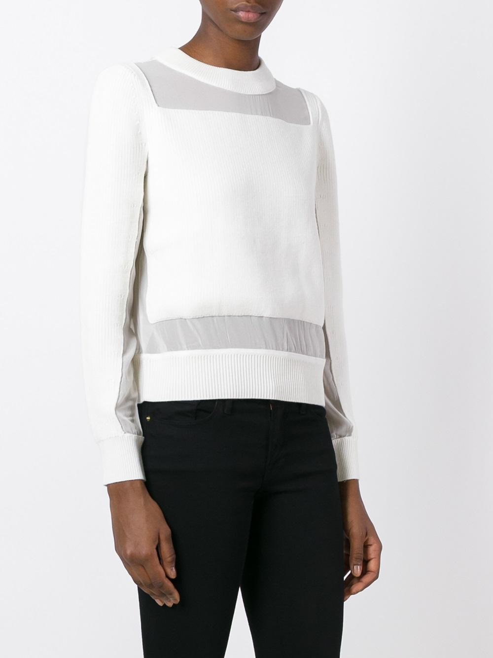 sheer detailing jumper