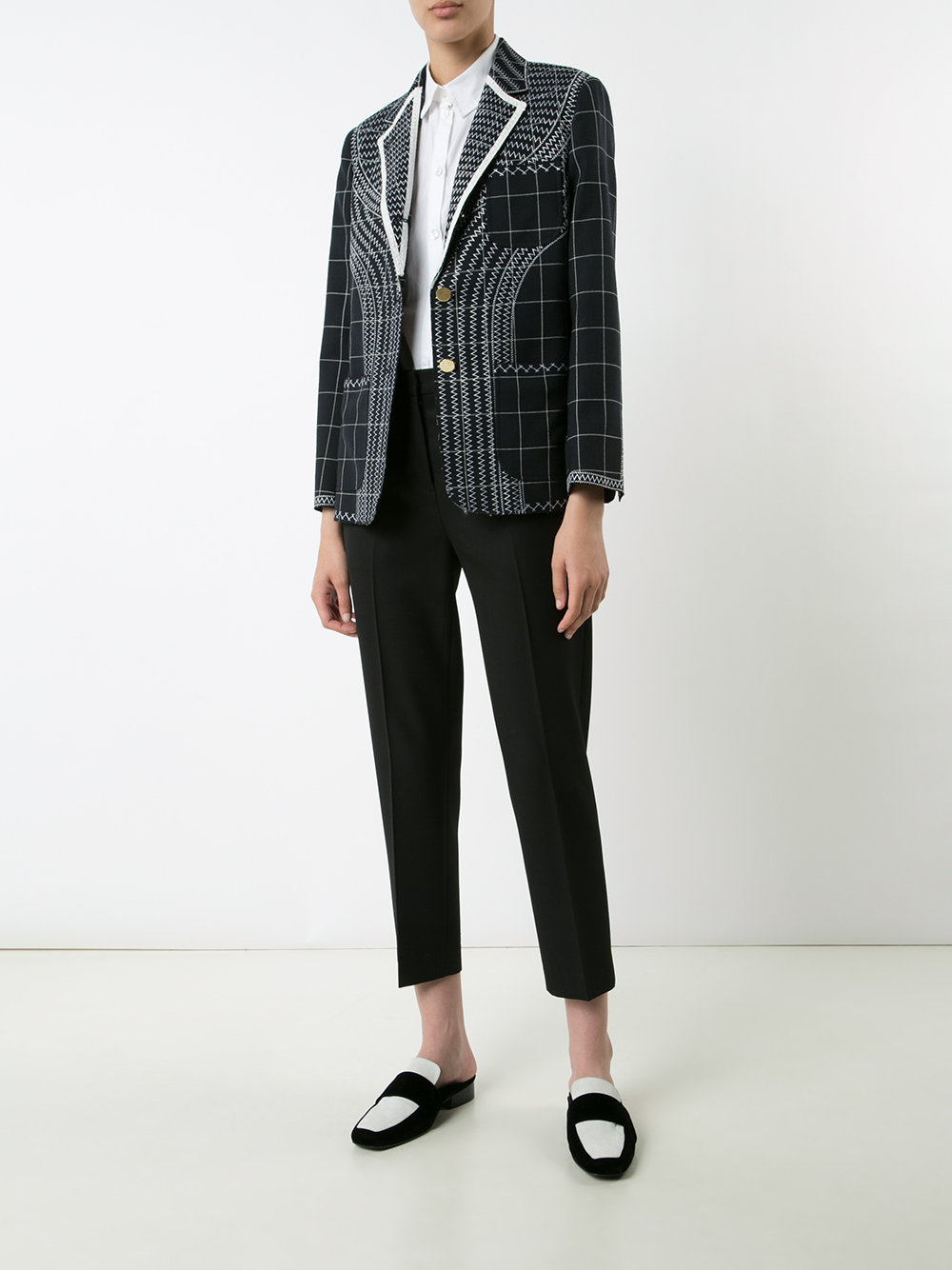 checked blazer 