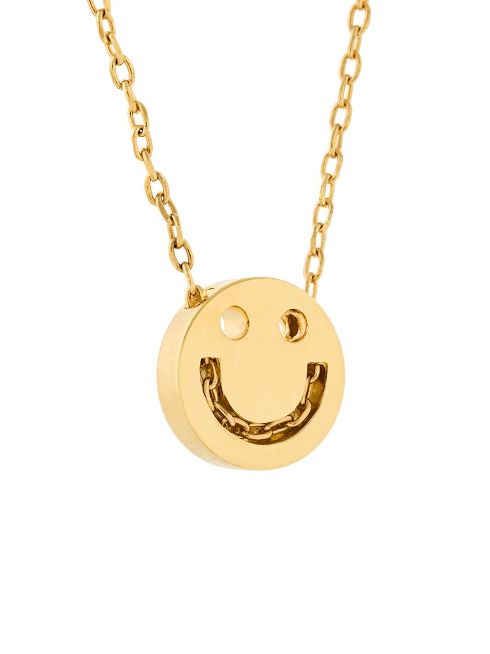 smile pendant short necklace