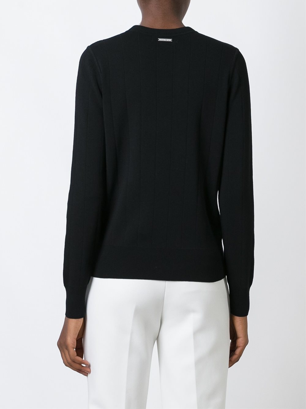 open panel knitted top