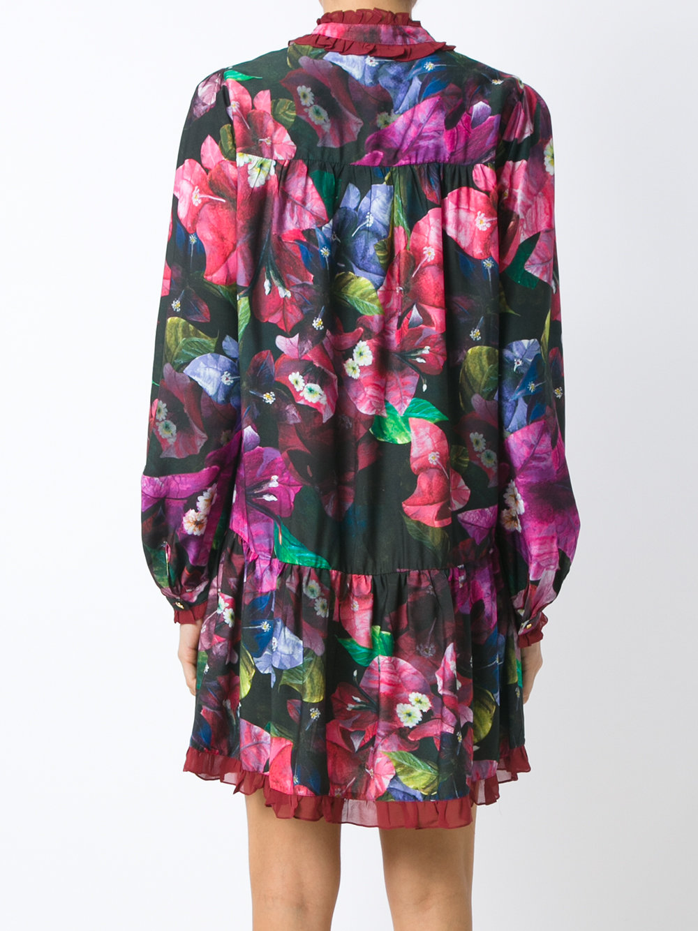floral flared dress