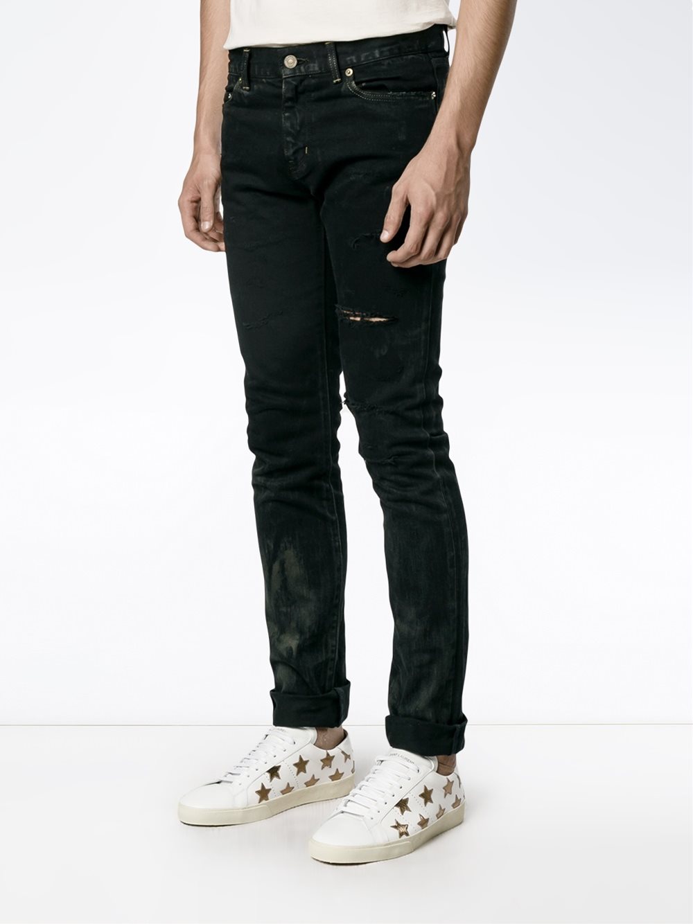 ripped slim fit jeans