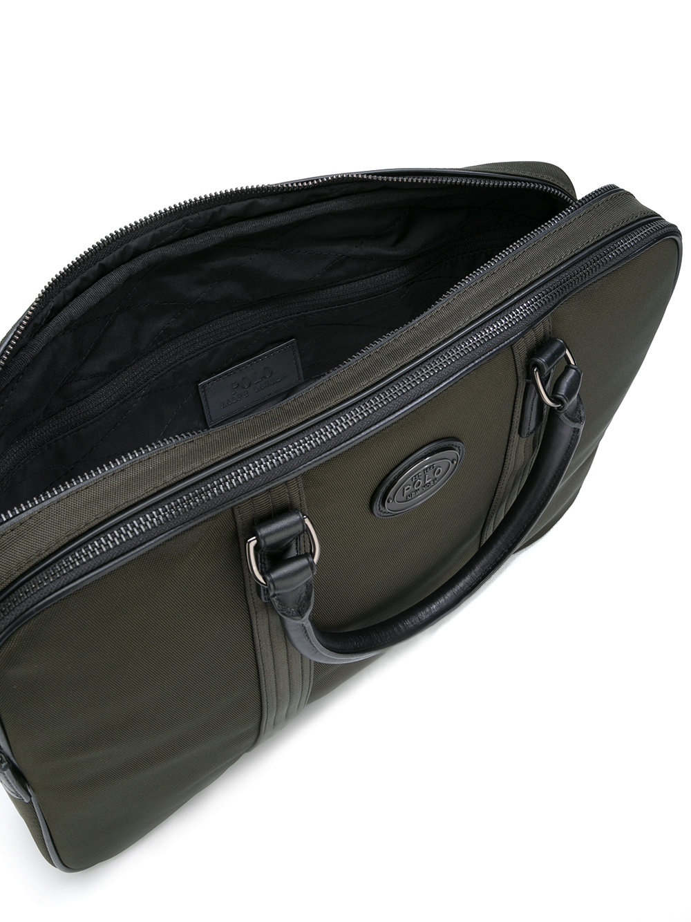 logo plaque laptop bag 