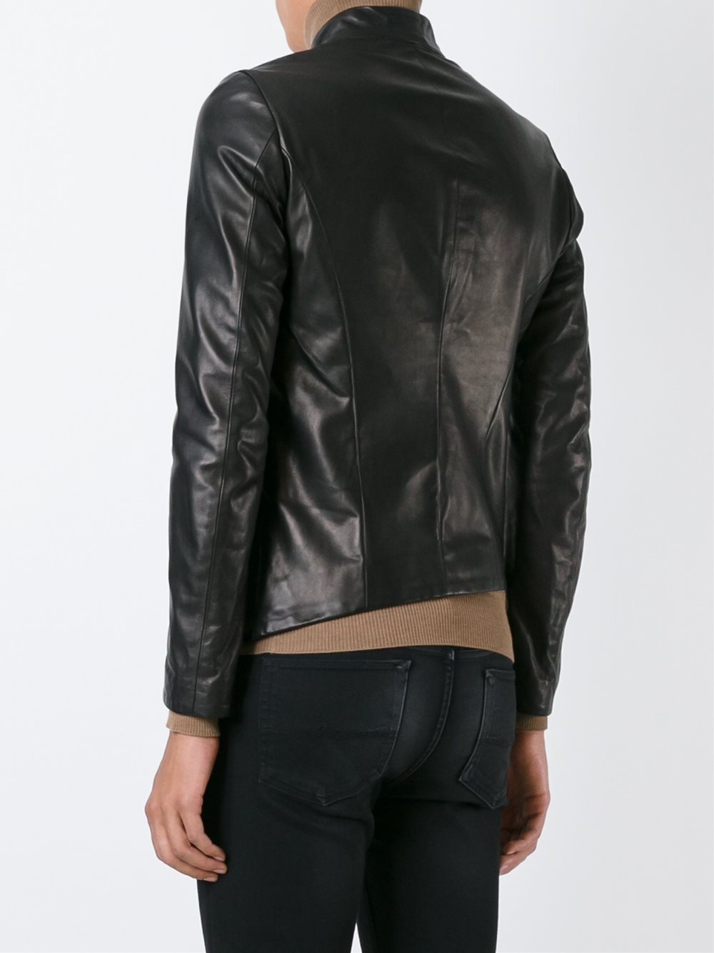 slim-fit high neck jacket