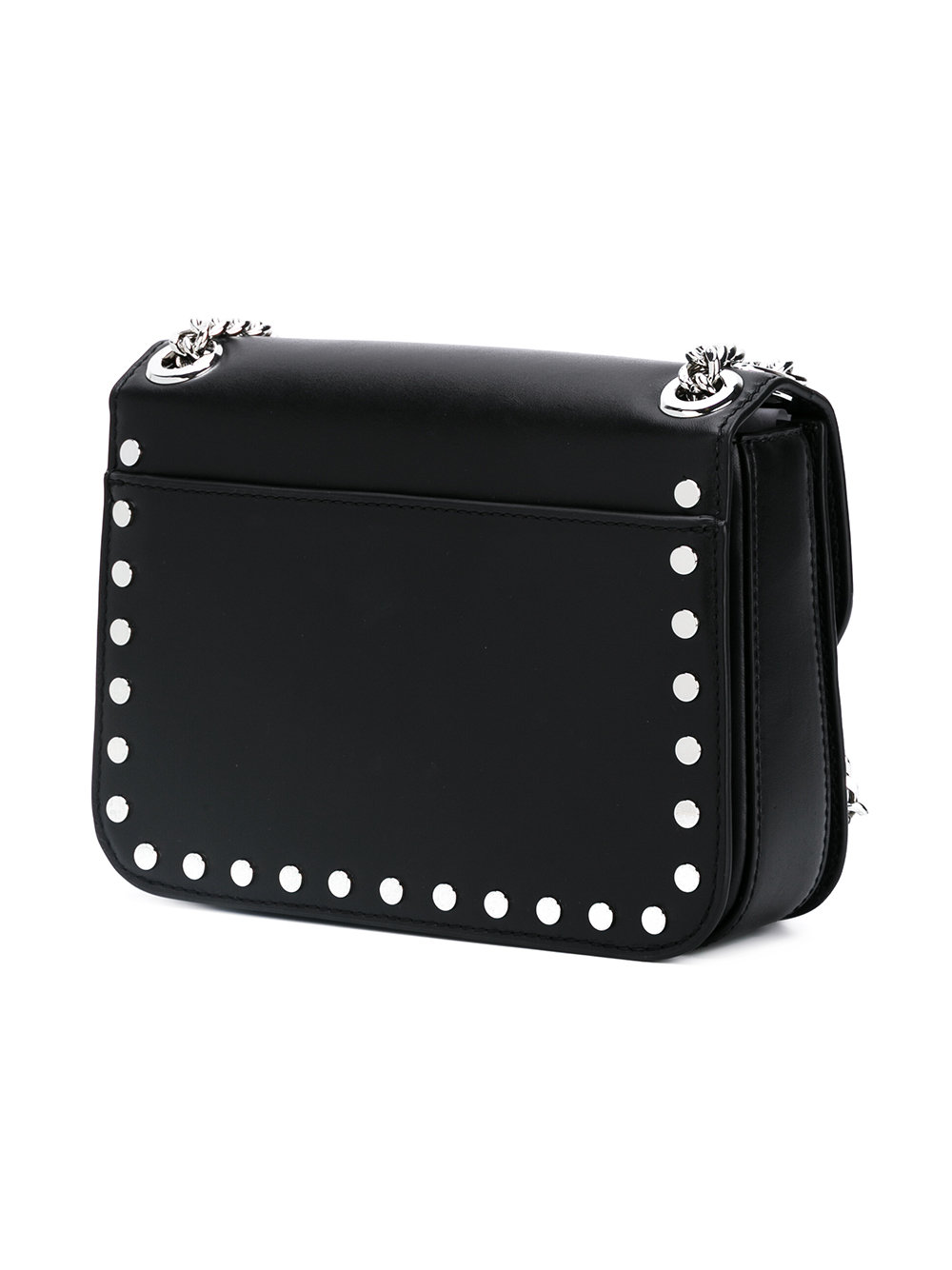 metallic shoulder bag