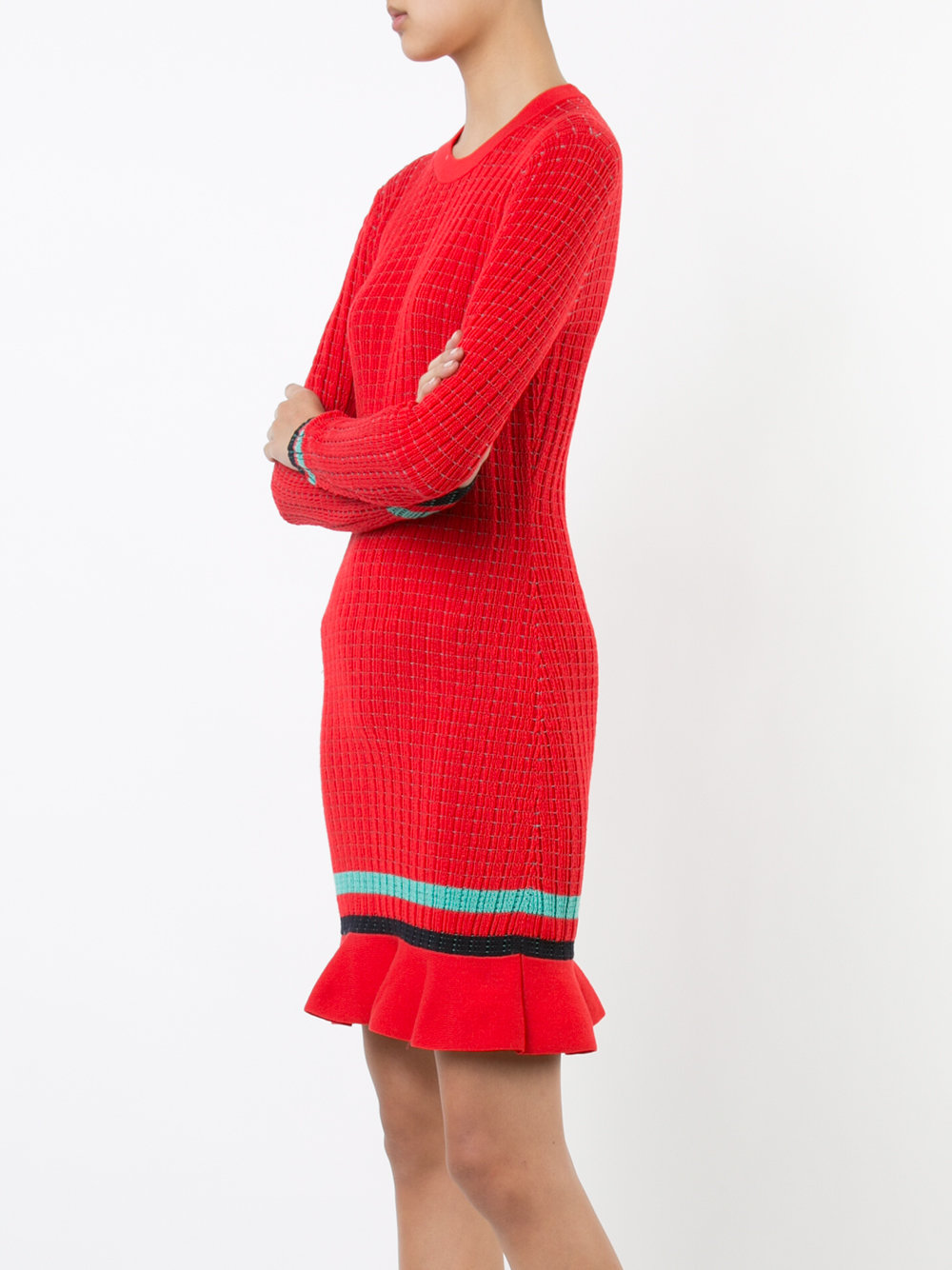 long sleeve knit dress