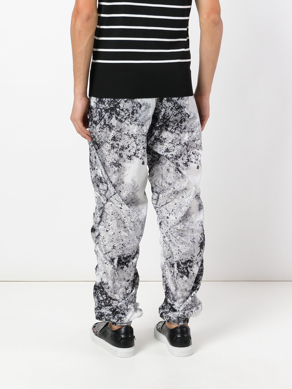 marble print track bottoms