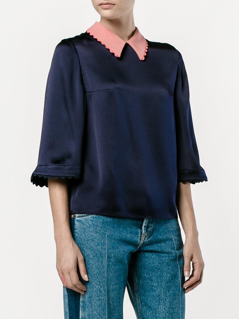 'Demi' satin blouse