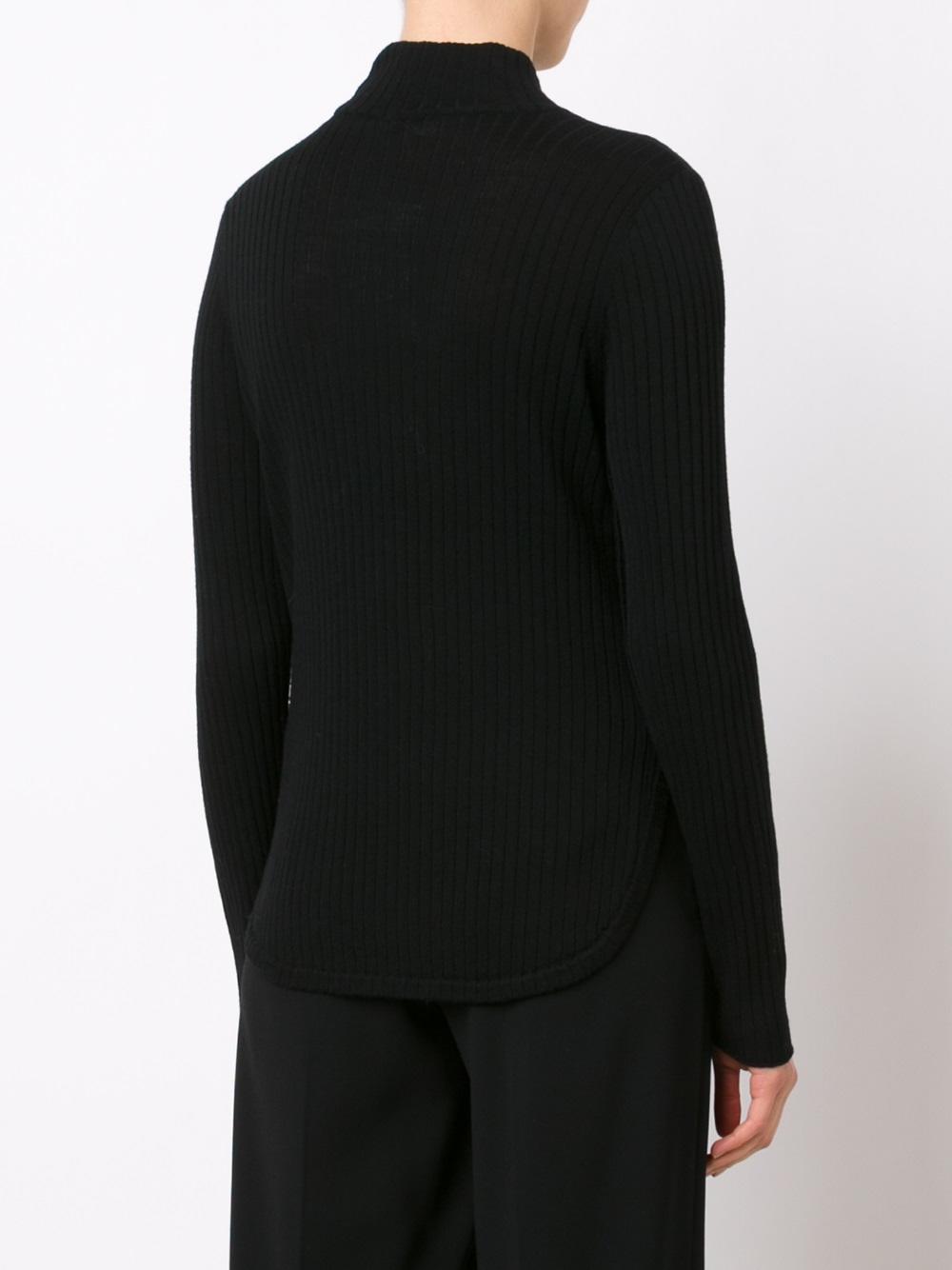 ribbed turtleneck jumper