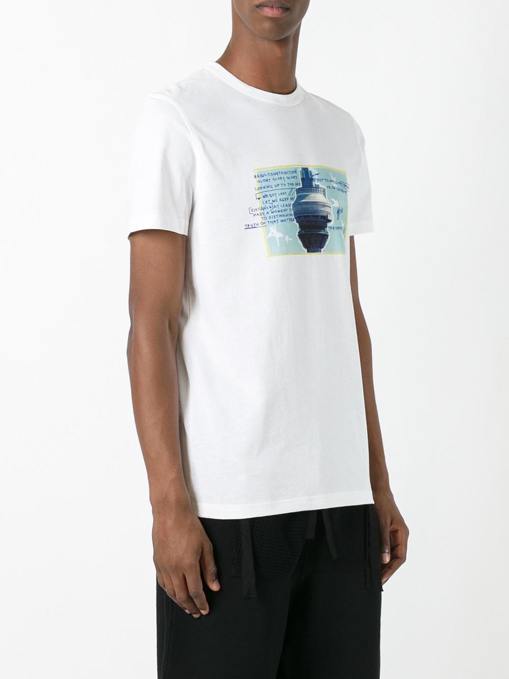 stylised print T-shirt