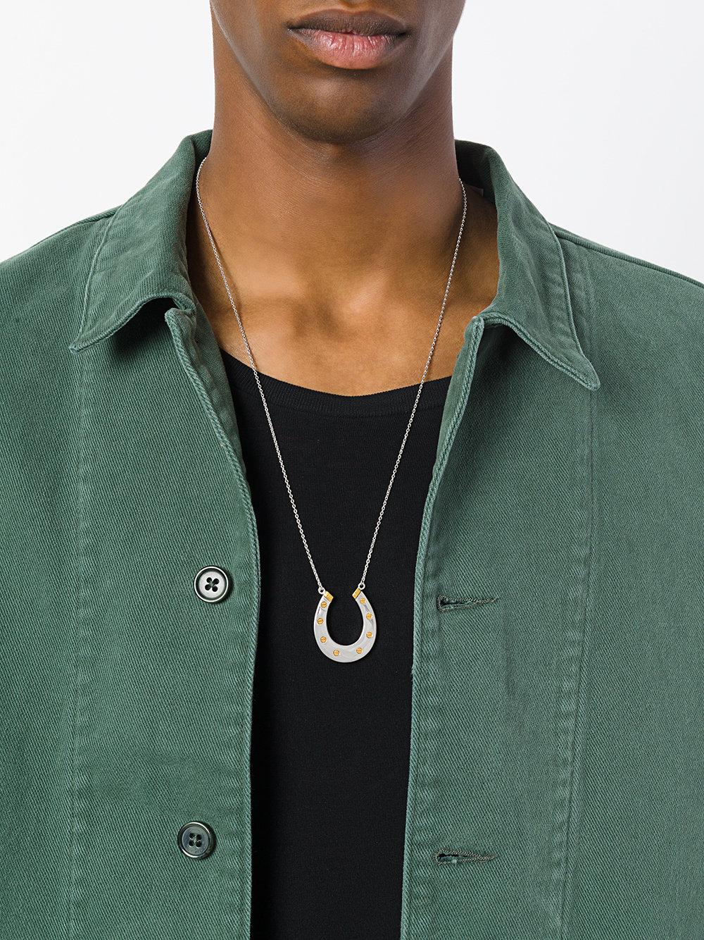 Giant Horseshoe Pendant necklace