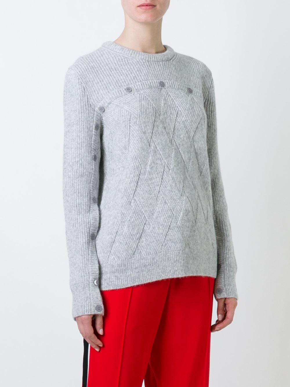 woven effect jumper 