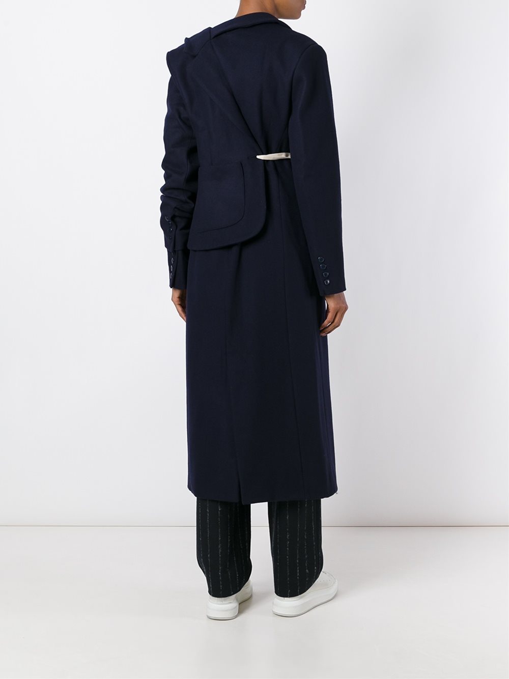 asymmetric layered coat