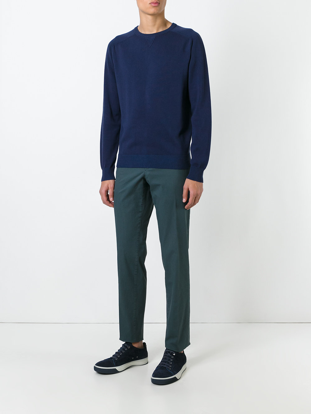 ribbed trim sweatshirt 