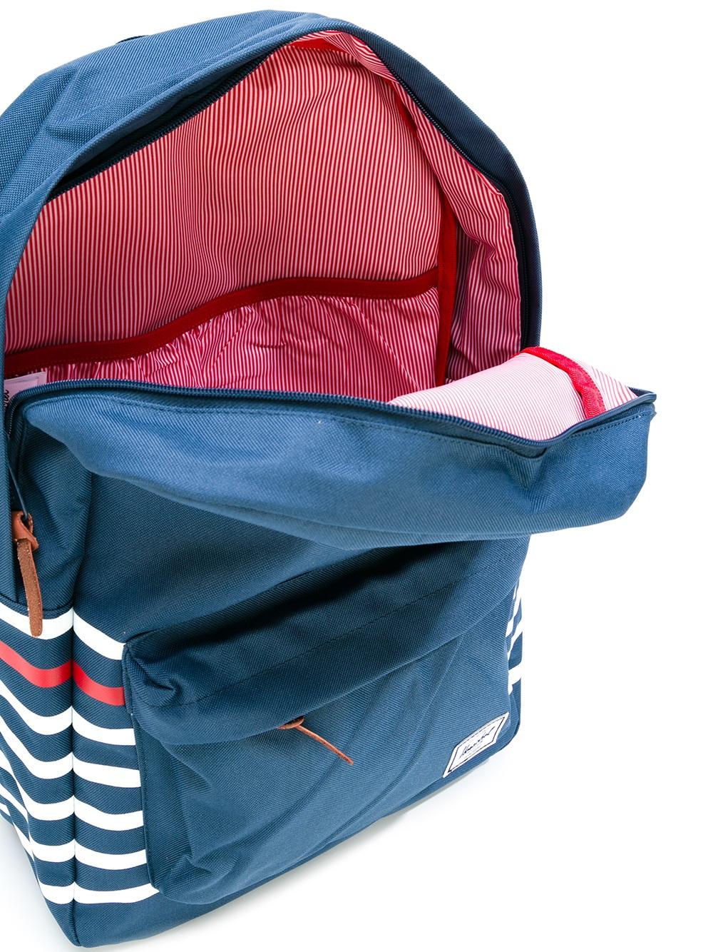 striped detailing backpack