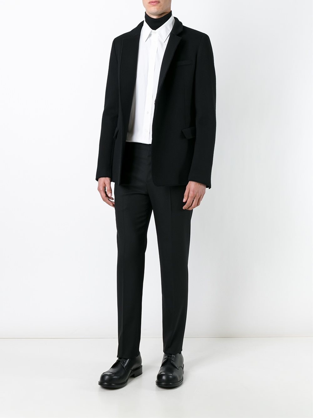concealed fastening blazer jacket