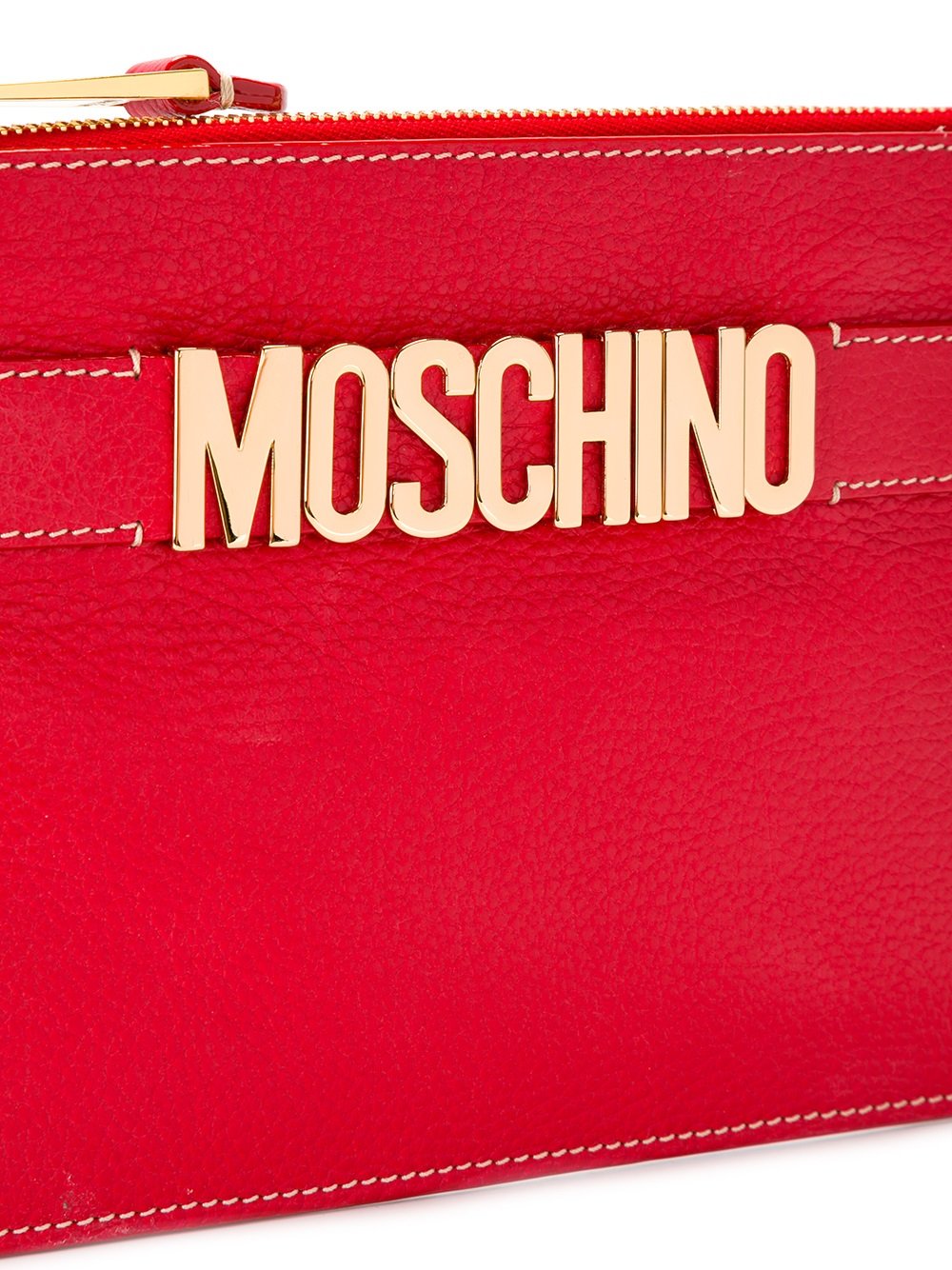 logo strap clutch