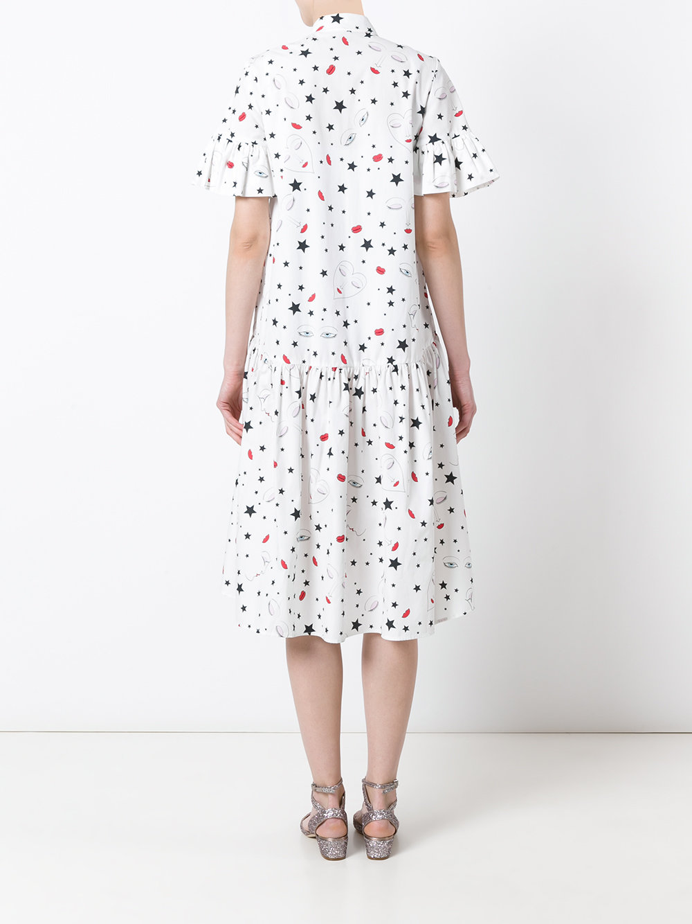 heart print dress