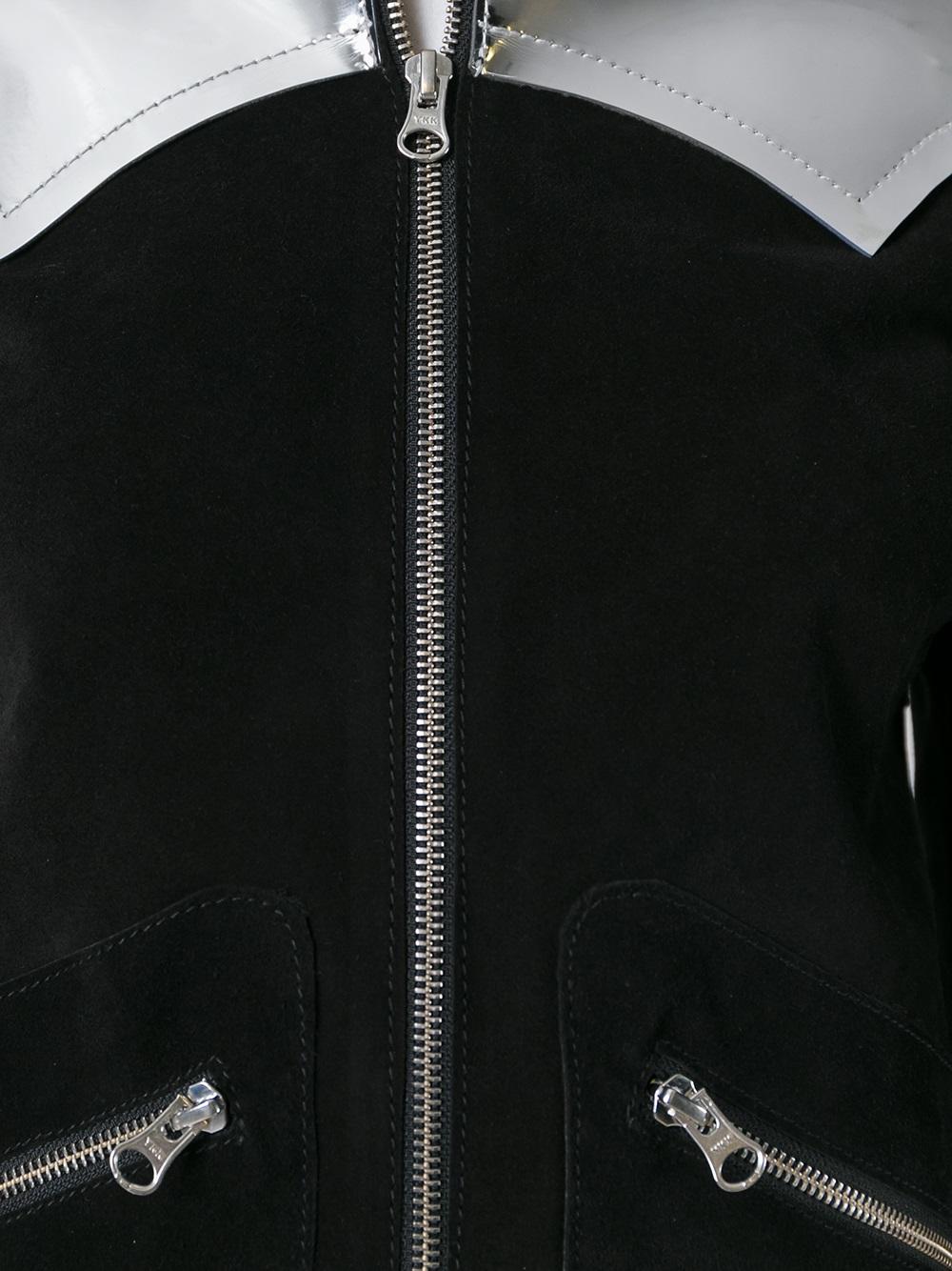 stylised metal trim jacket  