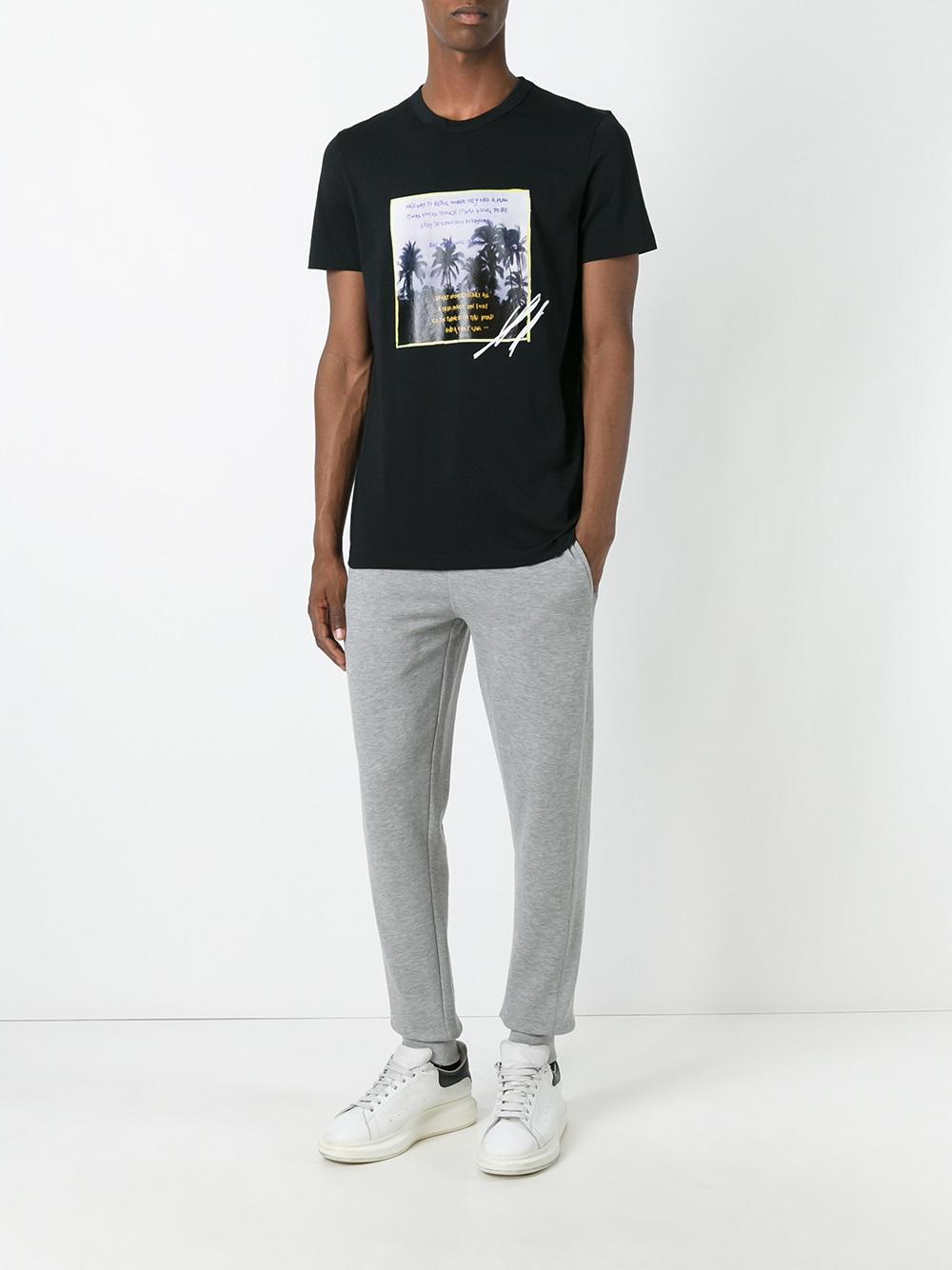 palm trees print T-shirt