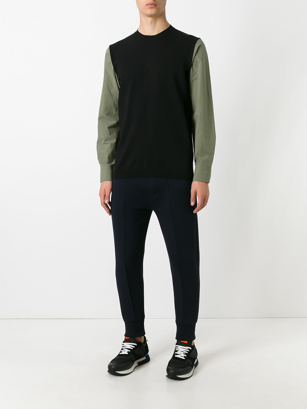 poplin sleeve jumper