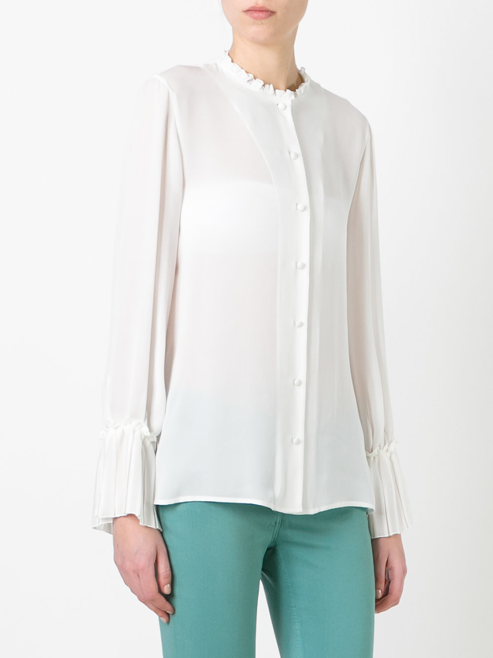 band collar shirt 
