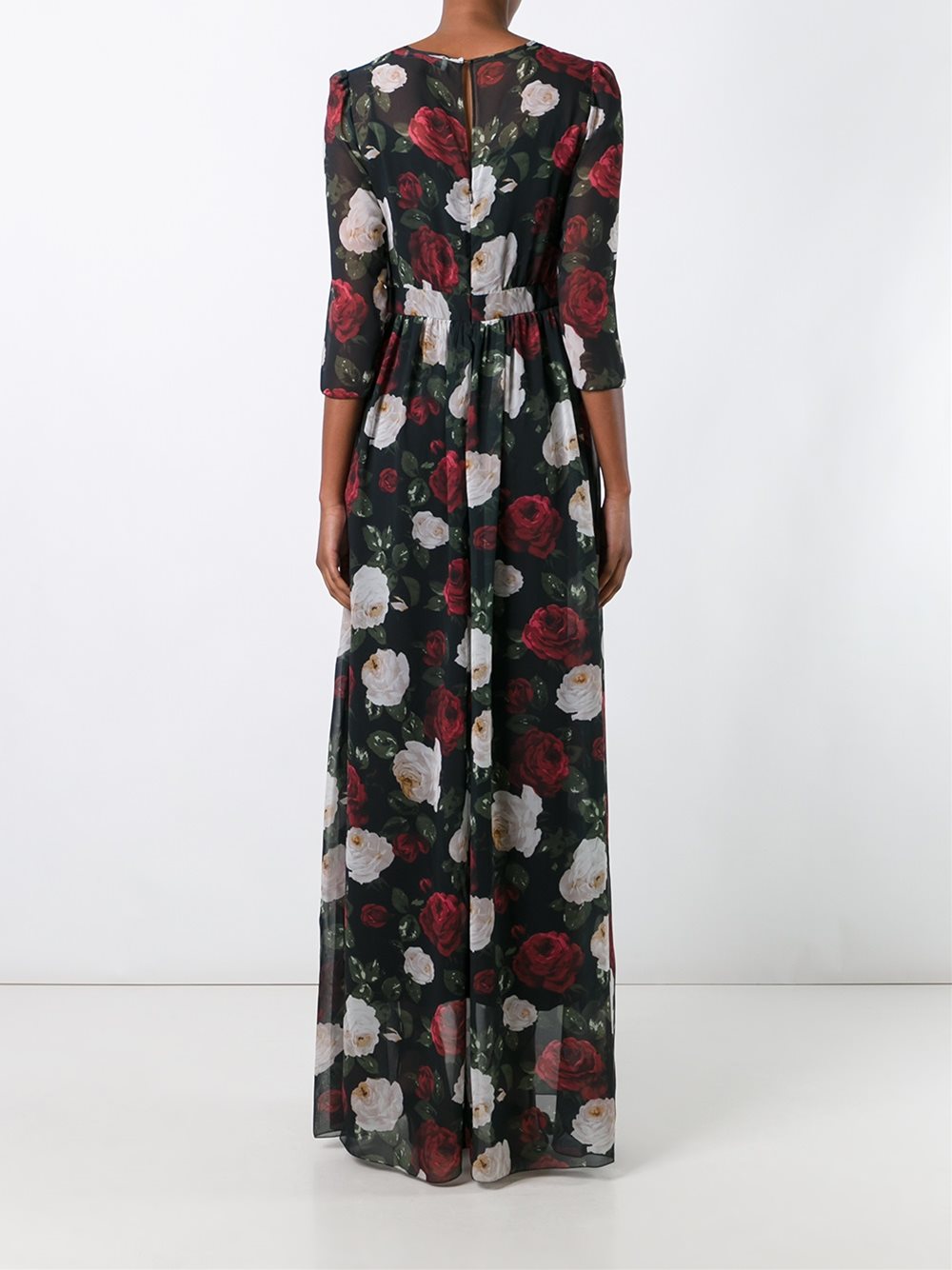 floral print ruffled dress